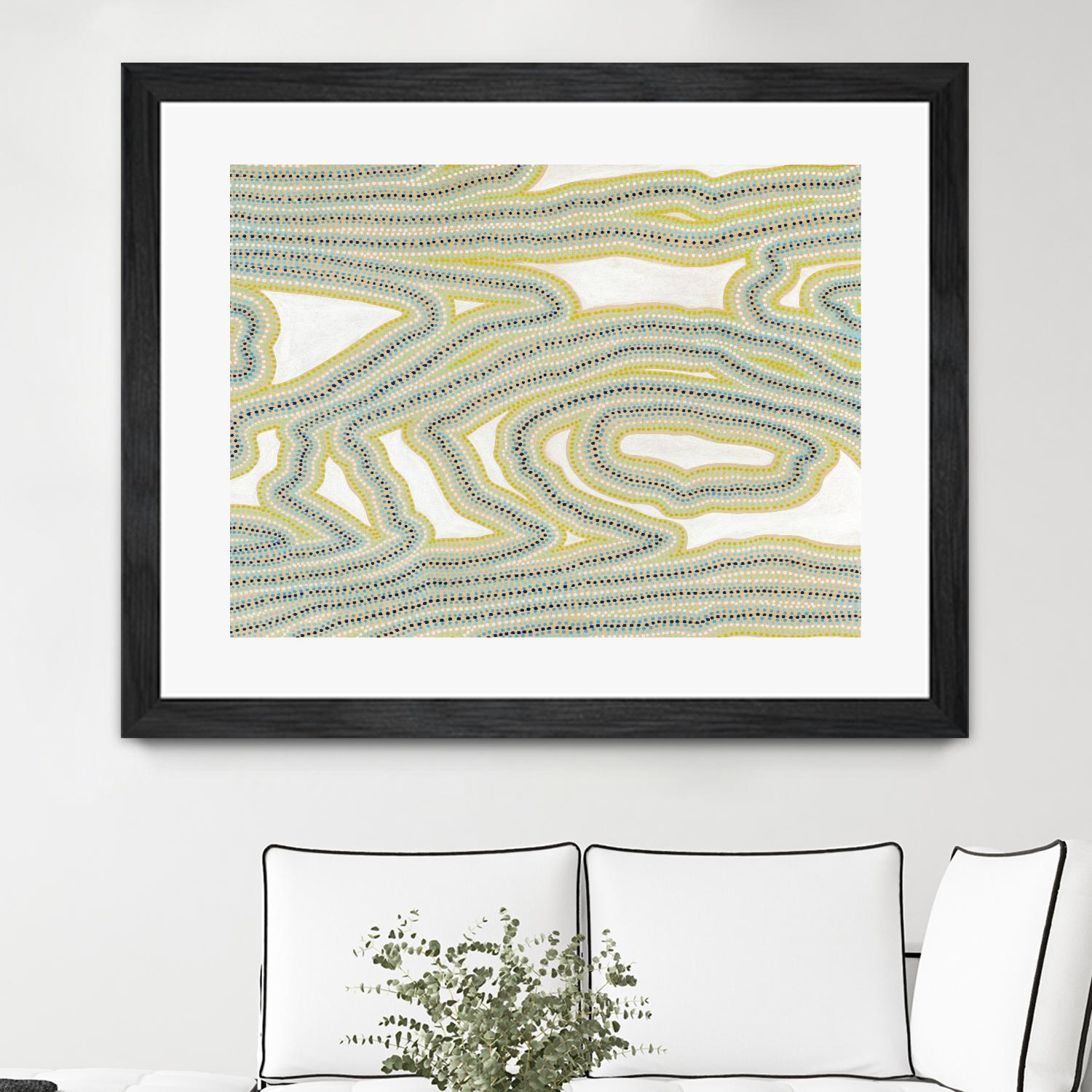 River Trail by Nikki Galapon on GIANT ART - yellow abstract