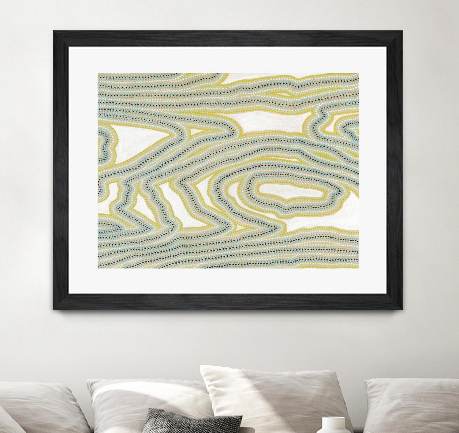 River Trail by Nikki Galapon on GIANT ART - yellow abstract
