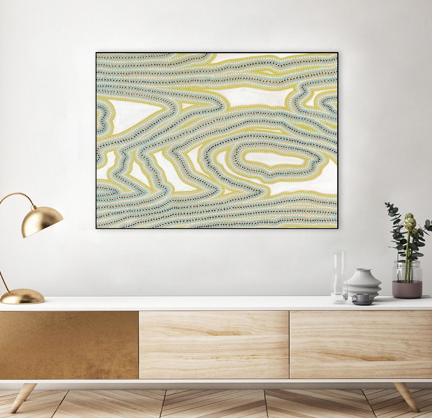 River Trail by Nikki Galapon on GIANT ART - yellow abstract