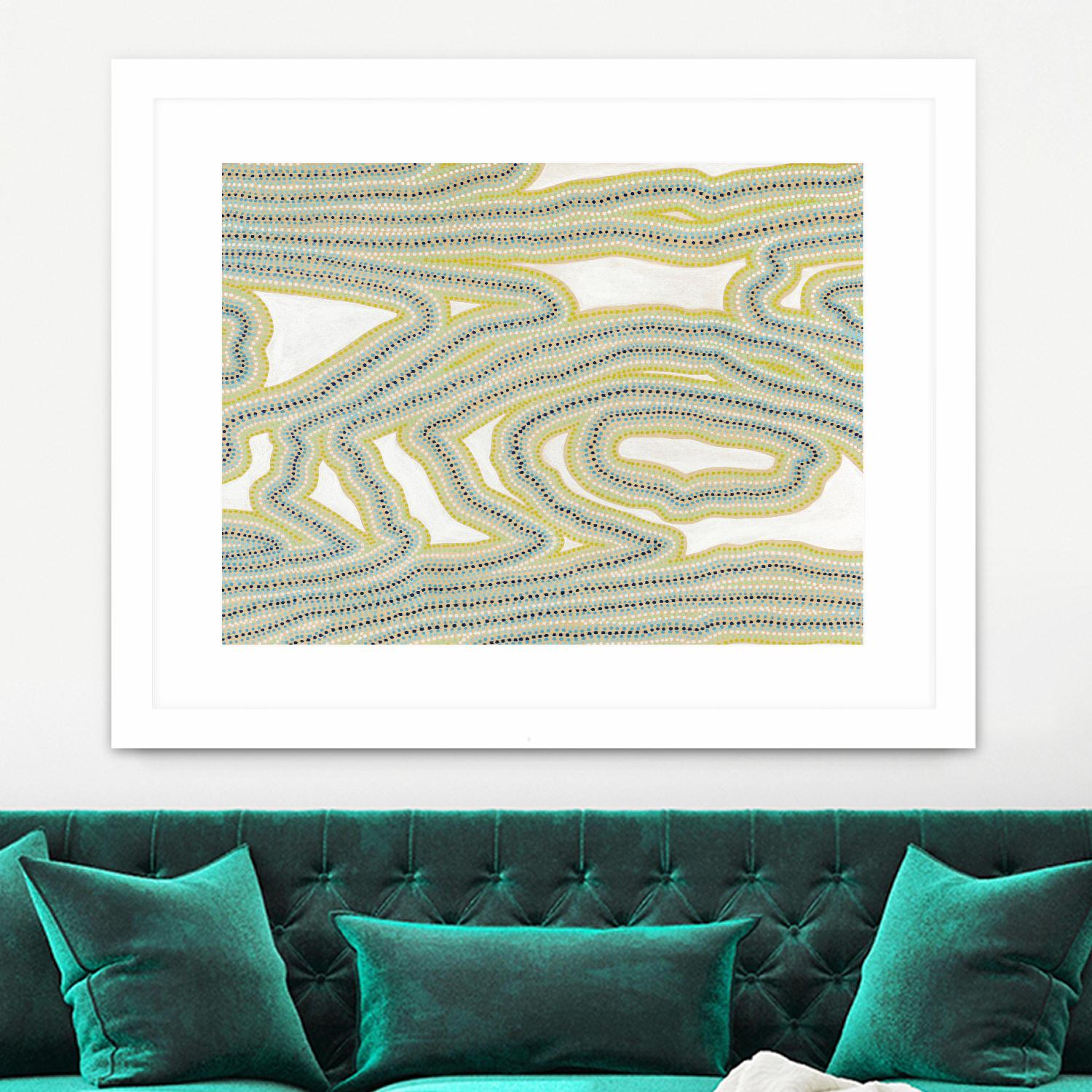 River Trail by Nikki Galapon on GIANT ART - yellow abstract