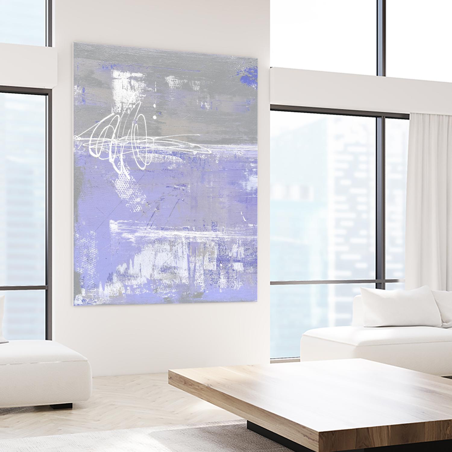 Valley Mist I by Erin Ashley on GIANT ART - pink abstract