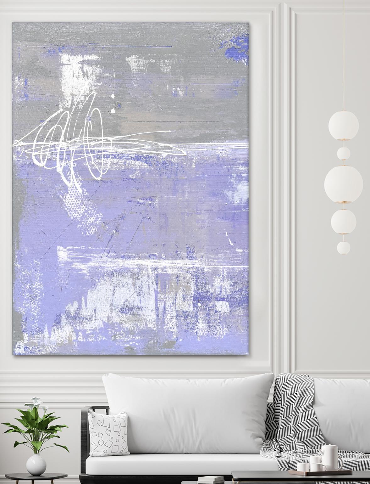 Valley Mist I by Erin Ashley on GIANT ART - pink abstract
