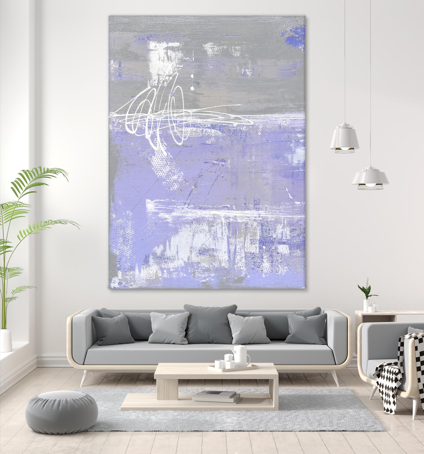 Valley Mist I by Erin Ashley on GIANT ART - pink abstract