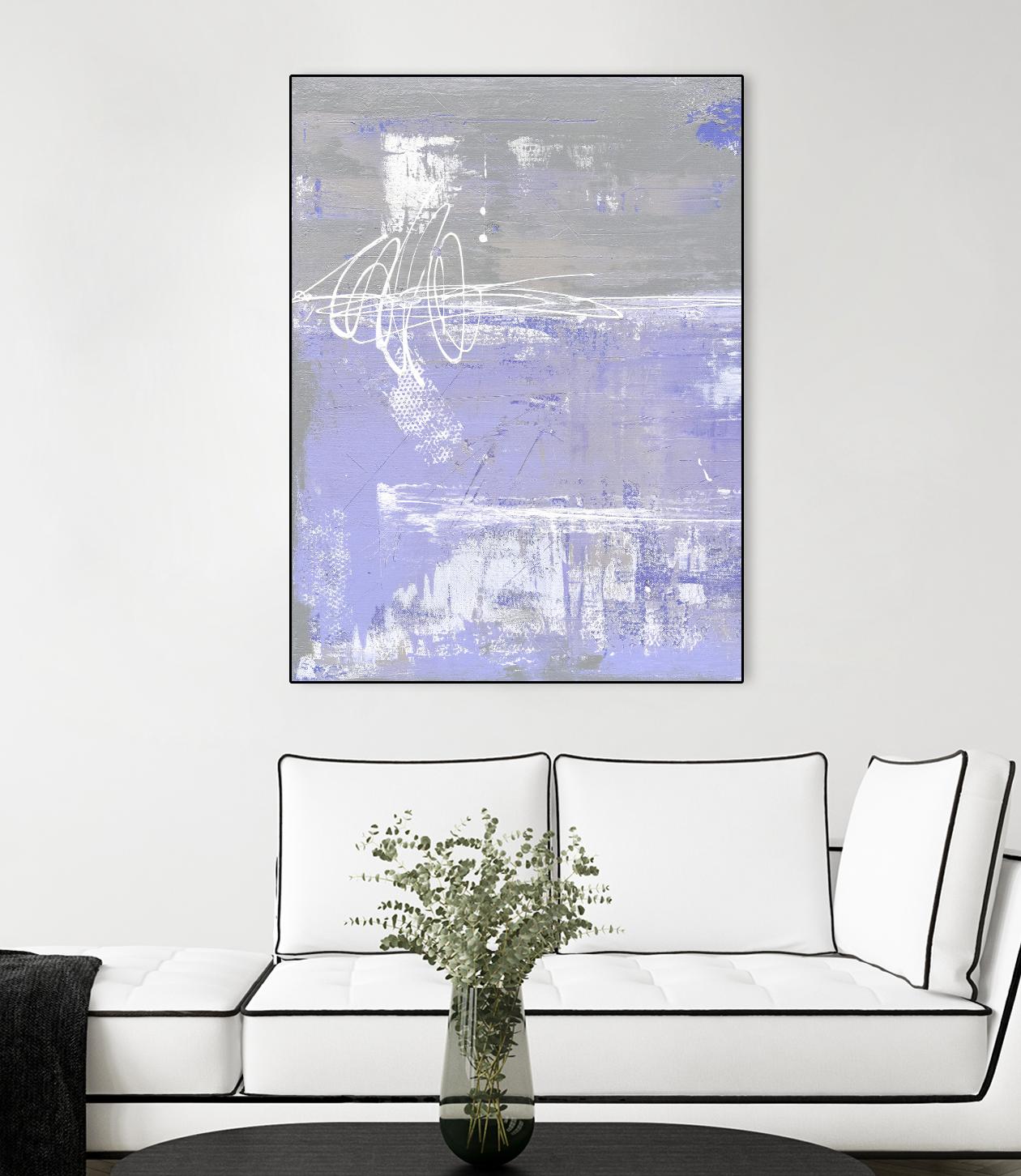 Valley Mist I by Erin Ashley on GIANT ART - pink abstract