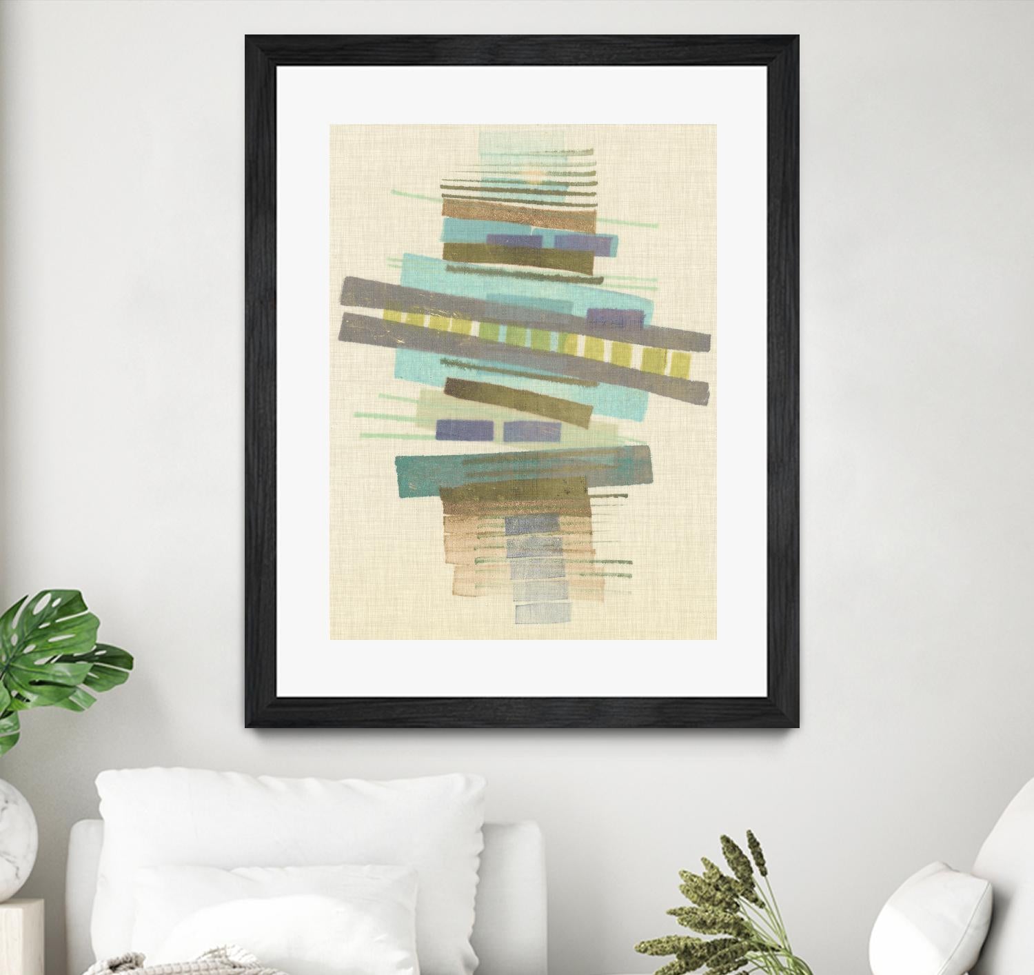 Balancing I by Nikki Galapon on GIANT ART - blue abstract