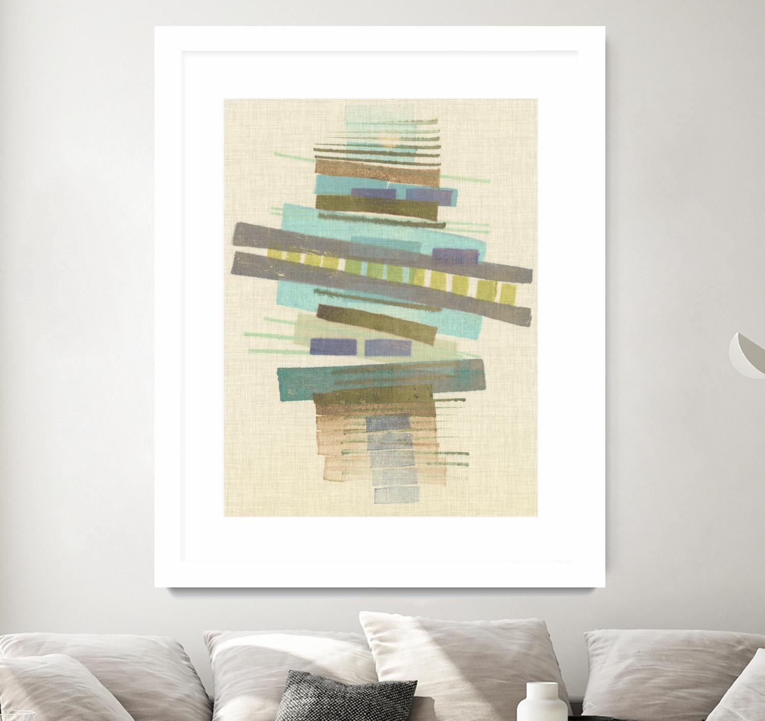 Balancing I by Nikki Galapon on GIANT ART - blue abstract