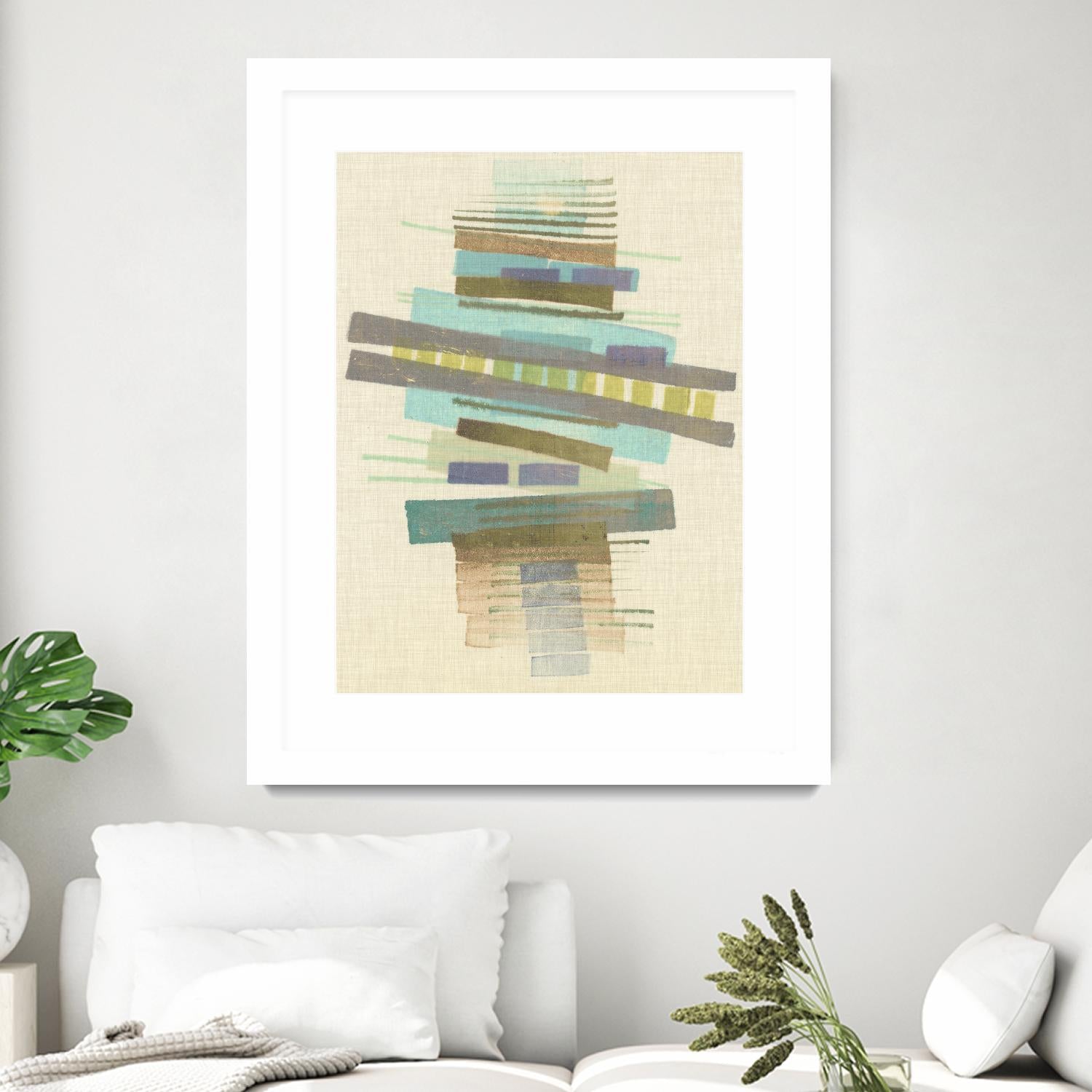 Balancing I by Nikki Galapon on GIANT ART - blue abstract