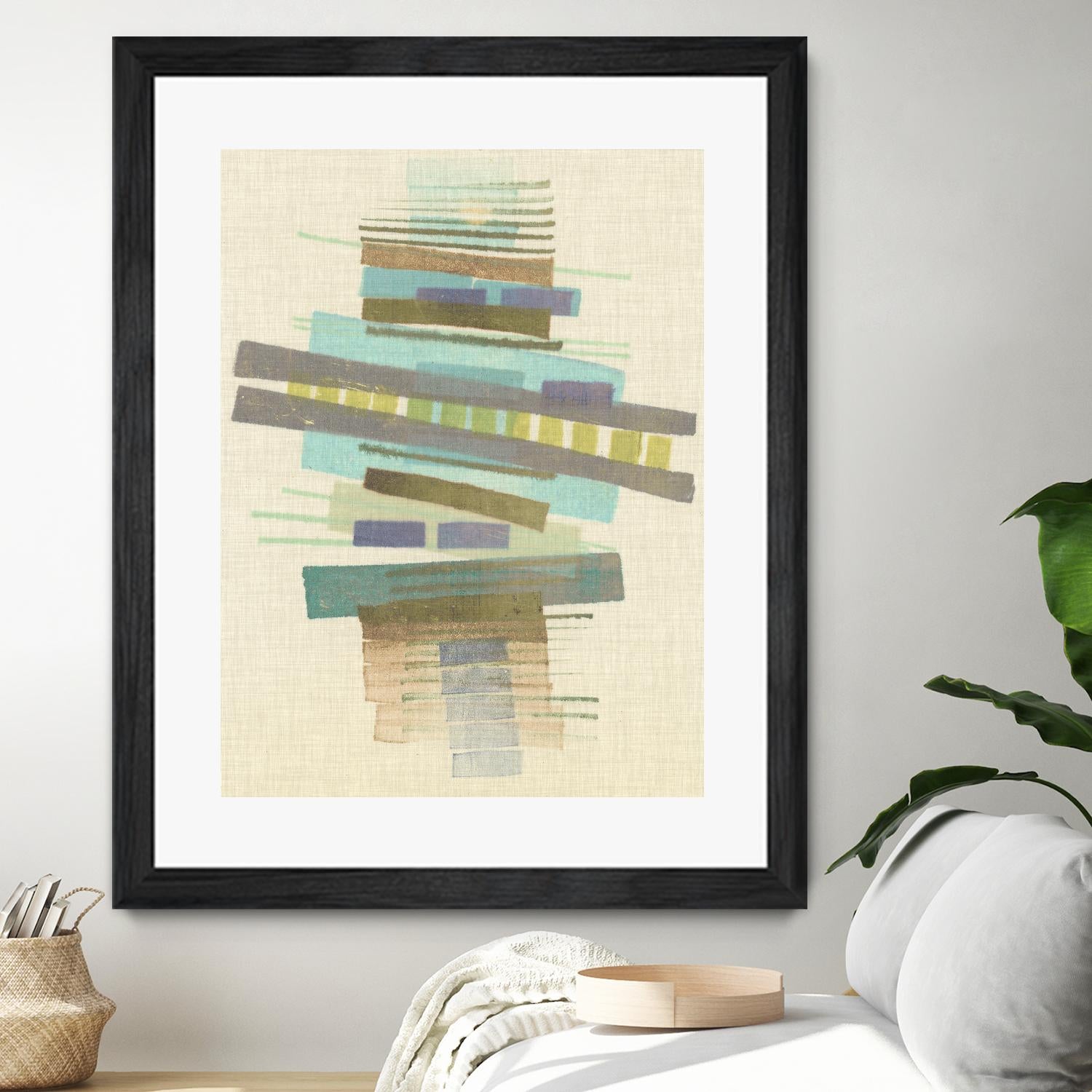 Balancing I by Nikki Galapon on GIANT ART - blue abstract