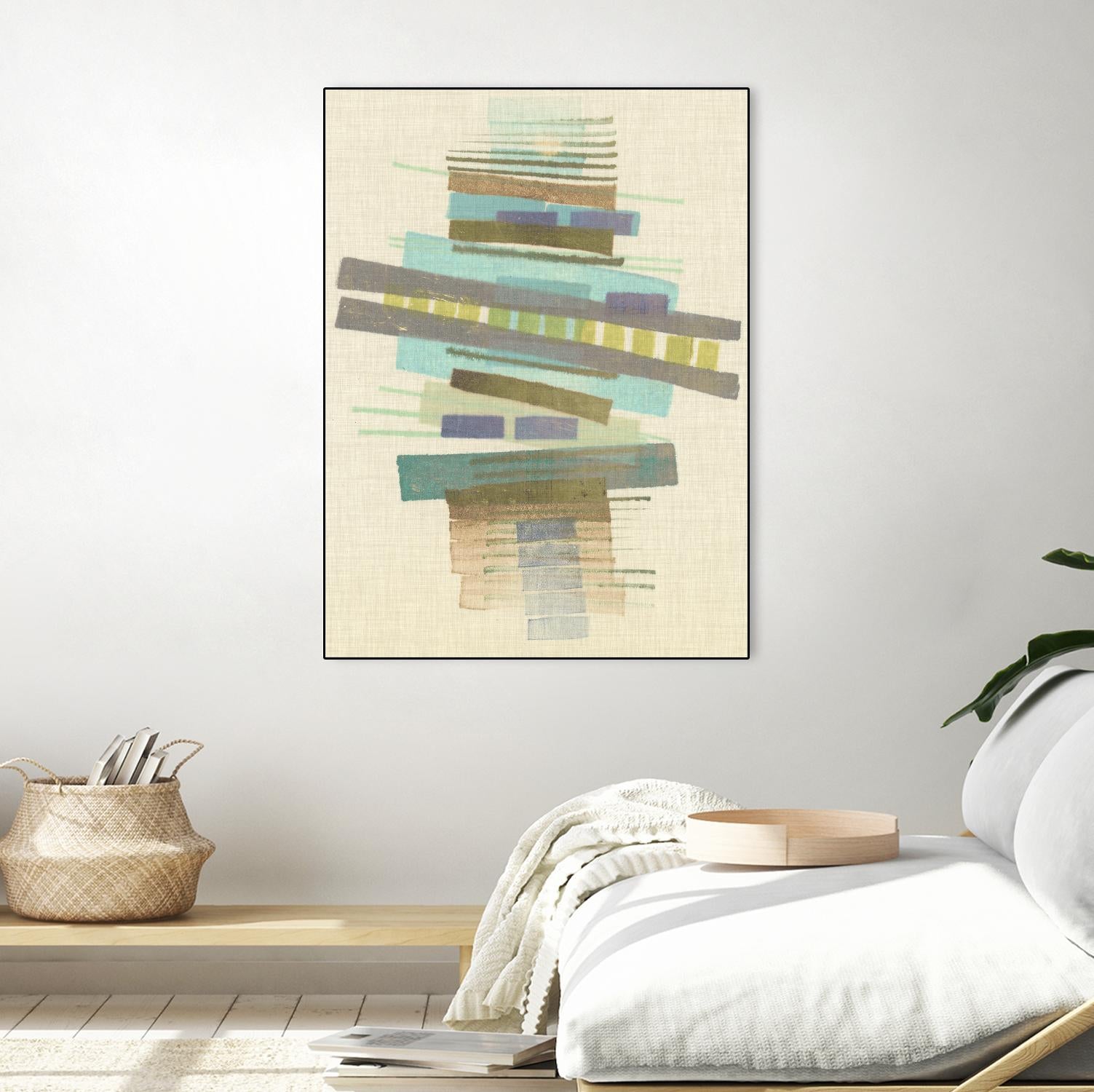 Balancing I by Nikki Galapon on GIANT ART - blue abstract