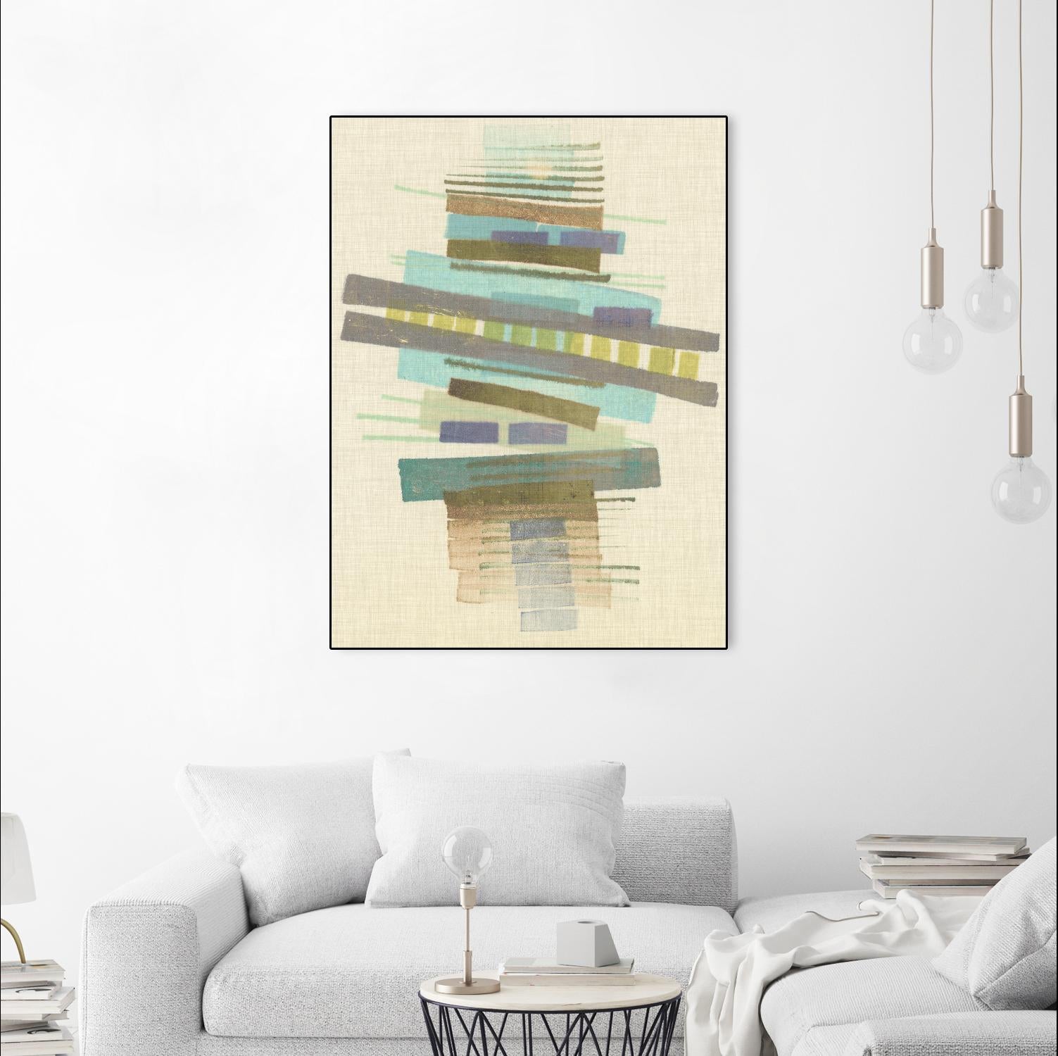 Balancing I by Nikki Galapon on GIANT ART - blue abstract