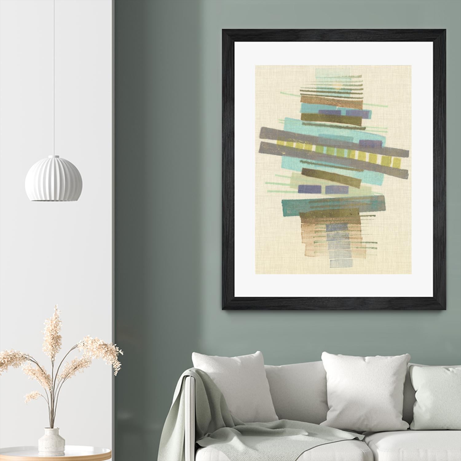 Balancing I by Nikki Galapon on GIANT ART - blue abstract