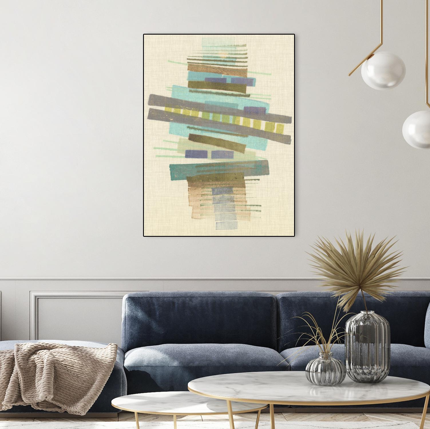 Balancing I by Nikki Galapon on GIANT ART - blue abstract