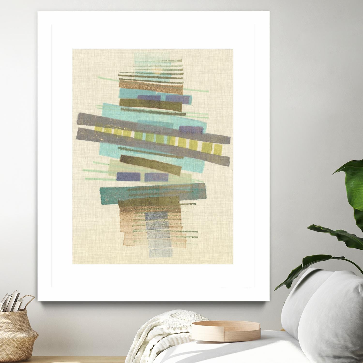 Balancing I by Nikki Galapon on GIANT ART - blue abstract