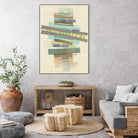 Balancing I by Nikki Galapon on GIANT ART - blue abstract