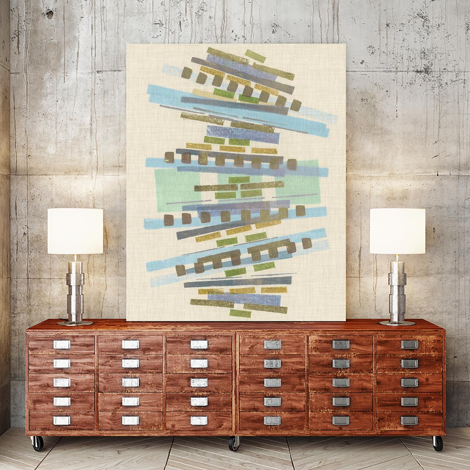 Balancing IV by Nikki Galapon on GIANT ART - blue abstract