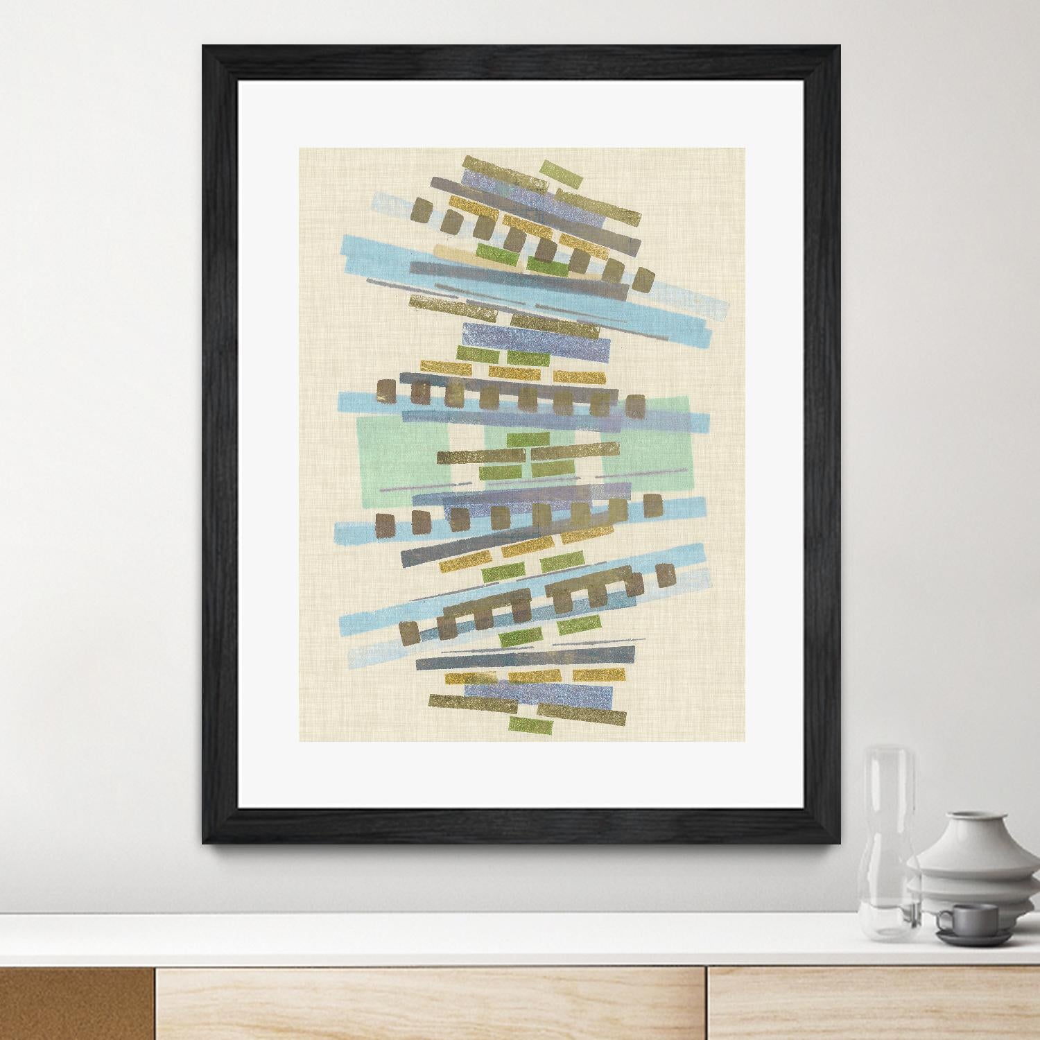 Balancing IV by Nikki Galapon on GIANT ART - blue abstract