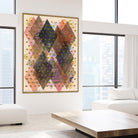 Inked Triangles I by Nikki Galapon on GIANT ART - brown abstract