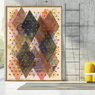 Inked Triangles I by Nikki Galapon on GIANT ART - brown abstract