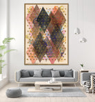 Inked Triangles I by Nikki Galapon on GIANT ART - brown abstract