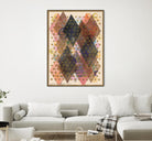 Inked Triangles I by Nikki Galapon on GIANT ART - brown abstract