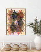 Inked Triangles I by Nikki Galapon on GIANT ART - brown abstract