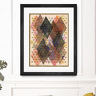 Inked Triangles I by Nikki Galapon on GIANT ART - brown abstract