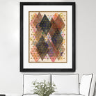 Inked Triangles I by Nikki Galapon on GIANT ART - brown abstract