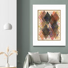 Inked Triangles I by Nikki Galapon on GIANT ART - brown abstract