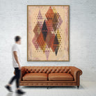 Inked Triangles II by Nikki Galapon on GIANT ART - brown abstract