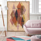 Inked Triangles II by Nikki Galapon on GIANT ART - brown abstract