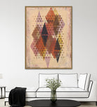 Inked Triangles II by Nikki Galapon on GIANT ART - brown abstract