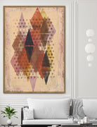 Inked Triangles II by Nikki Galapon on GIANT ART - brown abstract