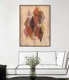 Inked Triangles II by Nikki Galapon on GIANT ART - brown abstract