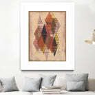 Inked Triangles II by Nikki Galapon on GIANT ART - brown abstract