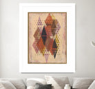 Inked Triangles II by Nikki Galapon on GIANT ART - brown abstract