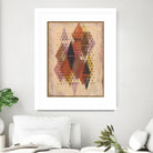 Inked Triangles II by Nikki Galapon on GIANT ART - brown abstract