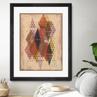 Inked Triangles II by Nikki Galapon on GIANT ART - brown abstract