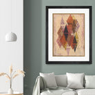 Inked Triangles II by Nikki Galapon on GIANT ART - brown abstract