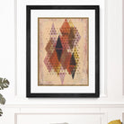 Inked Triangles II by Nikki Galapon on GIANT ART - brown abstract