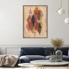 Inked Triangles II by Nikki Galapon on GIANT ART - brown abstract