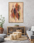 Inked Triangles II by Nikki Galapon on GIANT ART - brown abstract