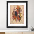 Inked Triangles II by Nikki Galapon on GIANT ART - brown abstract