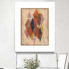 Inked Triangles II by Nikki Galapon on GIANT ART - brown abstract