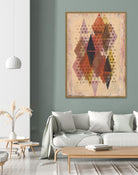 Inked Triangles II by Nikki Galapon on GIANT ART - brown abstract