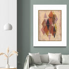 Inked Triangles II by Nikki Galapon on GIANT ART - brown abstract