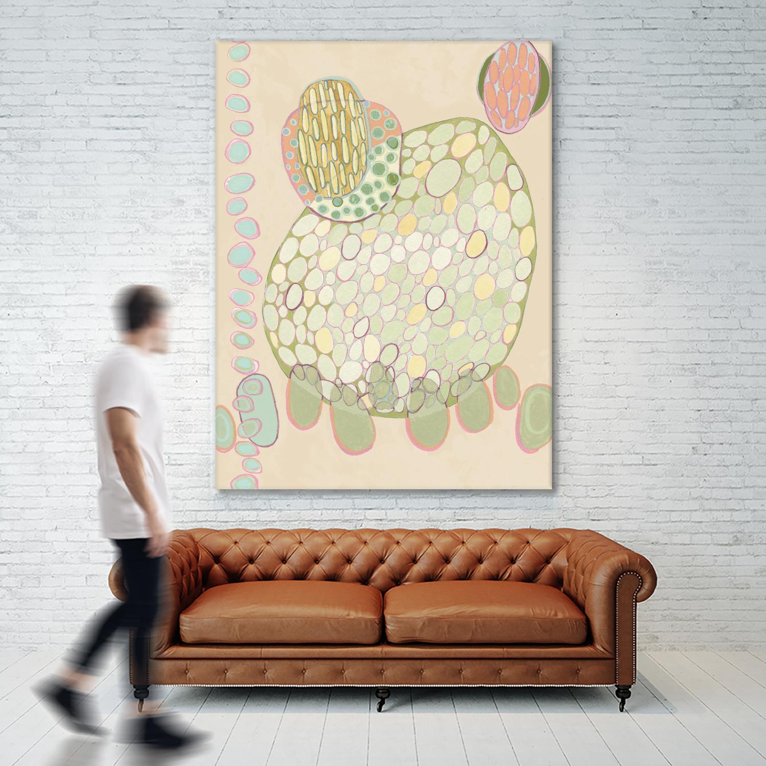 Elevated Pod II by Nikki Galapon on GIANT ART - green abstract