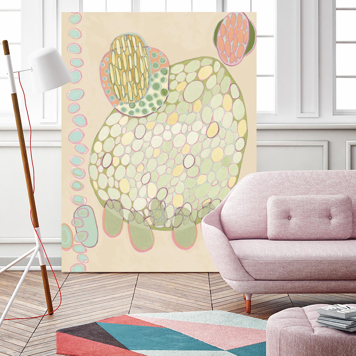 Elevated Pod II by Nikki Galapon on GIANT ART - green abstract