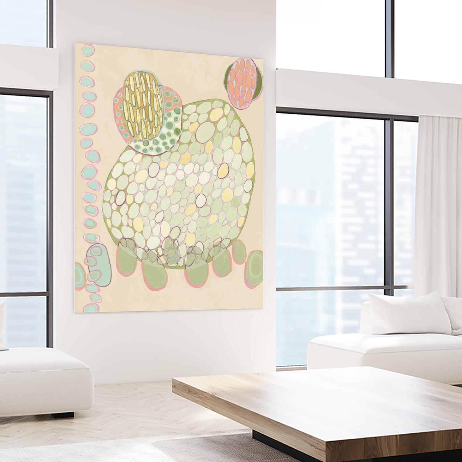 Elevated Pod II by Nikki Galapon on GIANT ART - green abstract