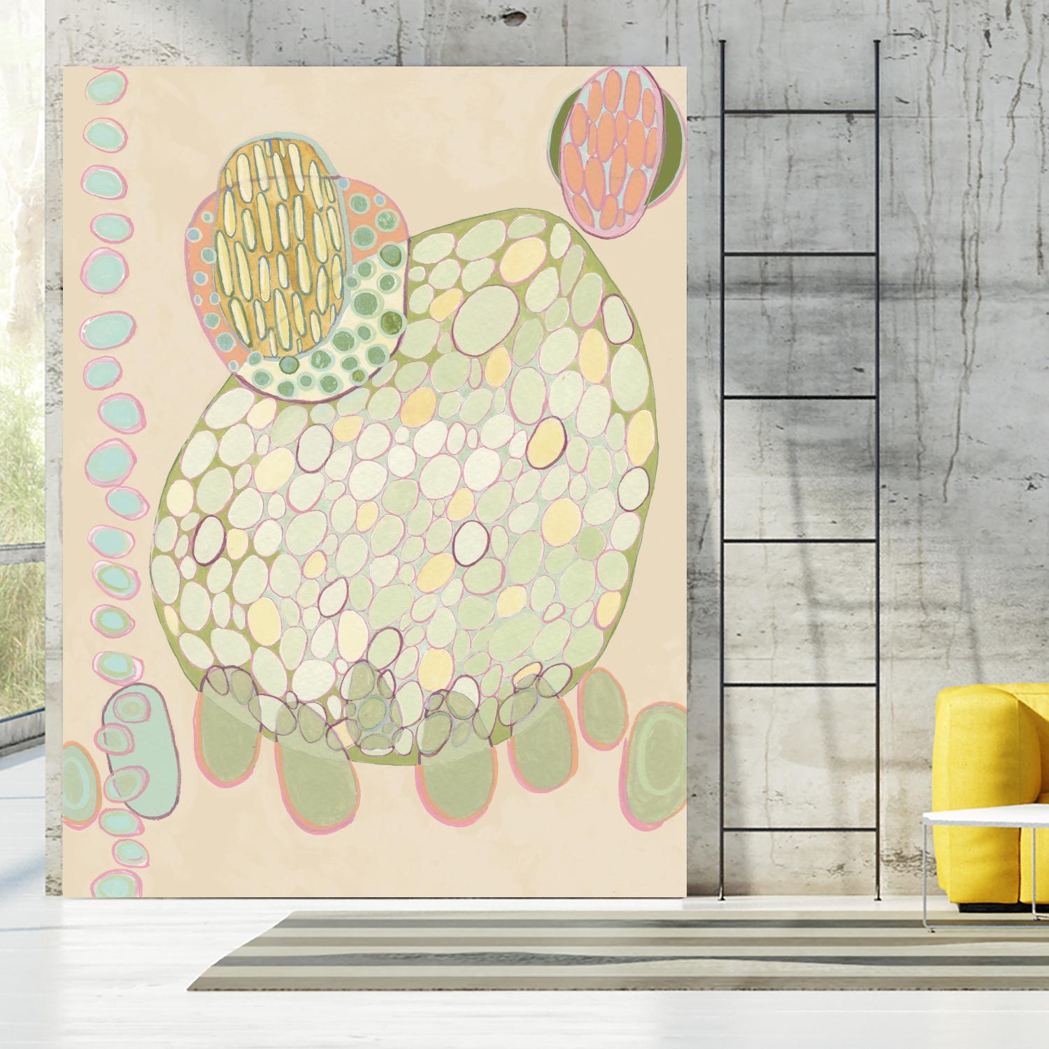 Elevated Pod II by Nikki Galapon on GIANT ART - green abstract