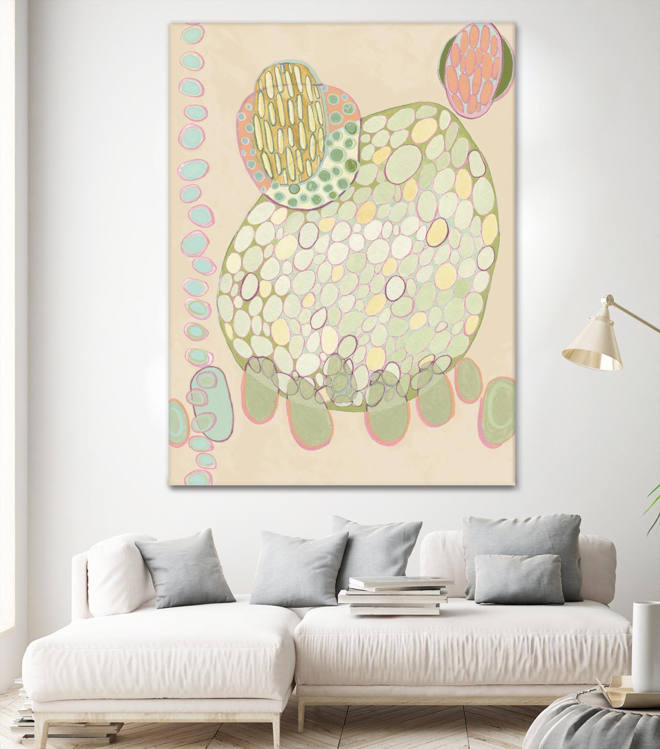 Elevated Pod II by Nikki Galapon on GIANT ART - green abstract